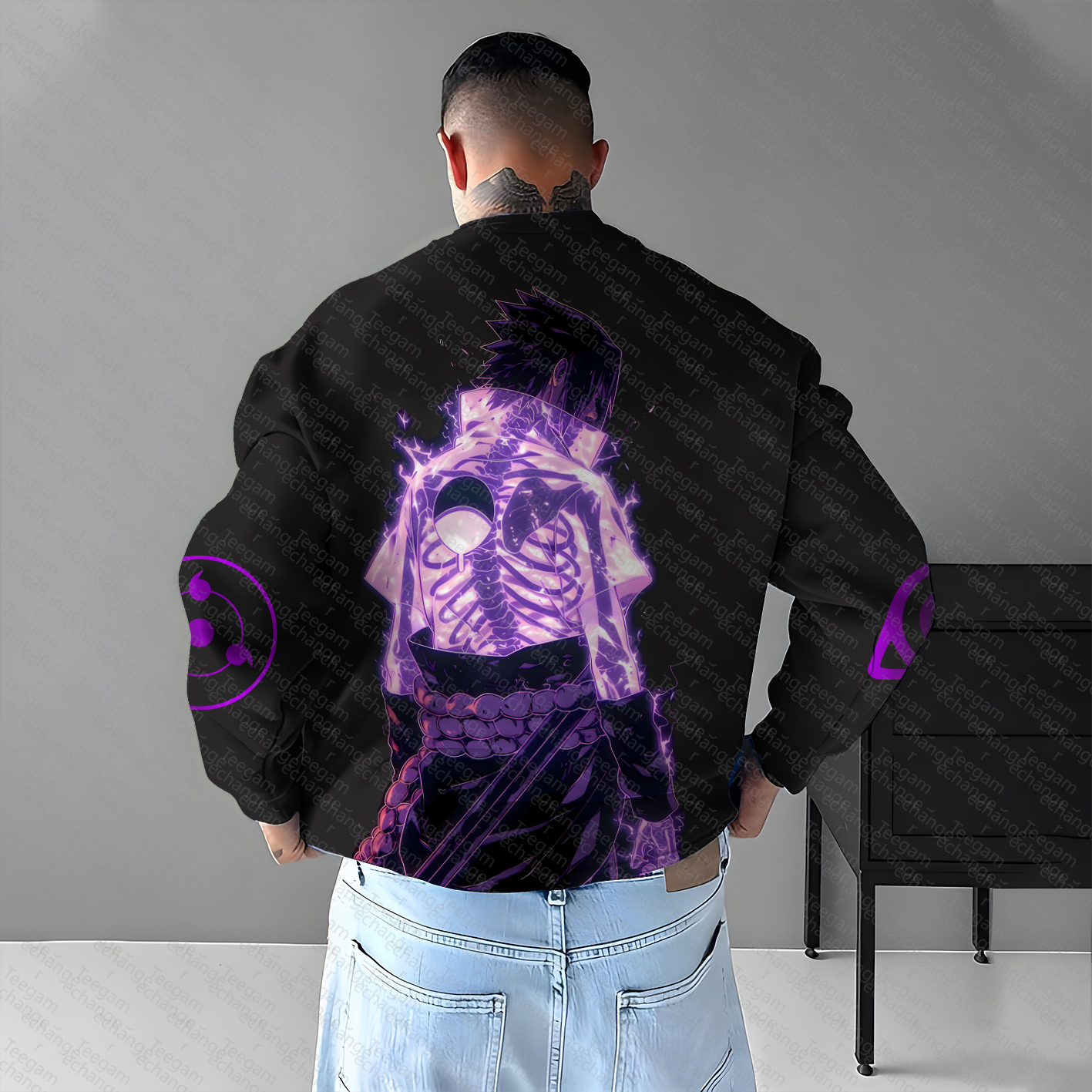 Unisex Anime Graphic Inspired Vintage Sweatshirt