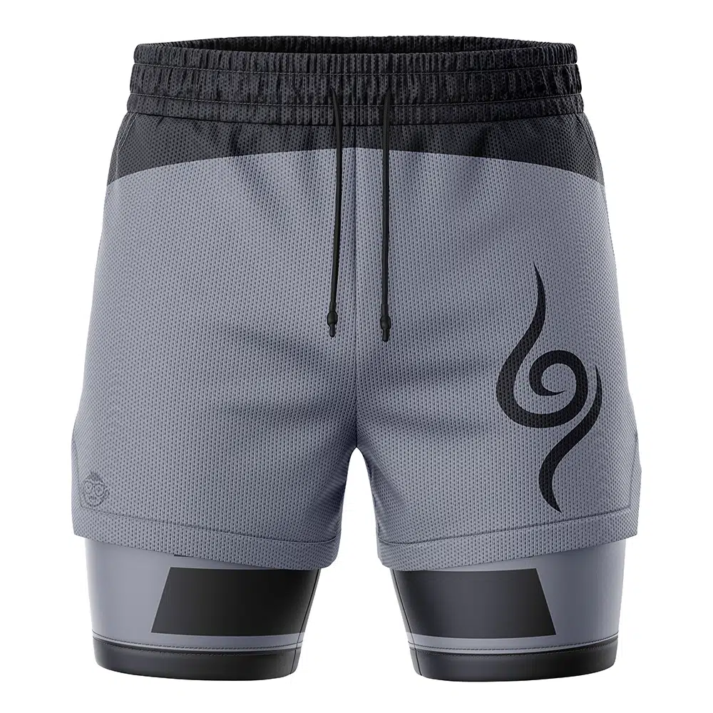 Kakashi Anbu Shippuden 2-in-1 Performance Shorts