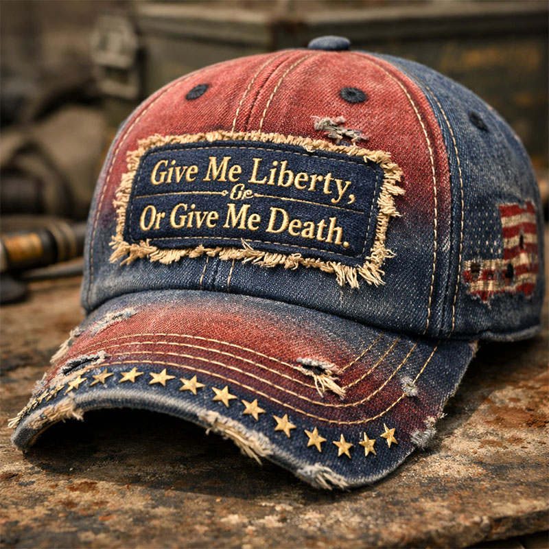 Give Me Liberty, Or Give Me Death Print Casual Hat