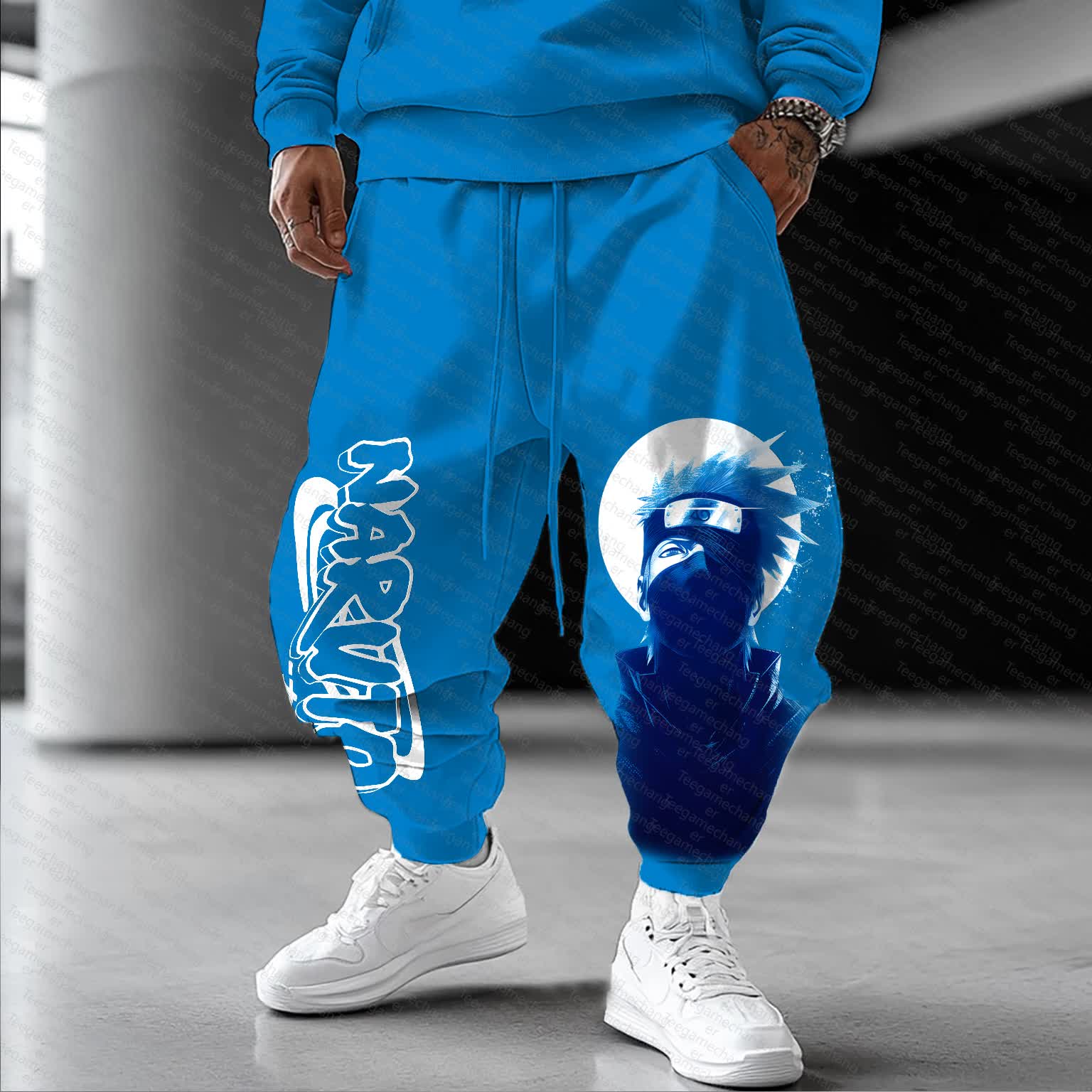 Unisex    Casual Anime Streetwear Pants