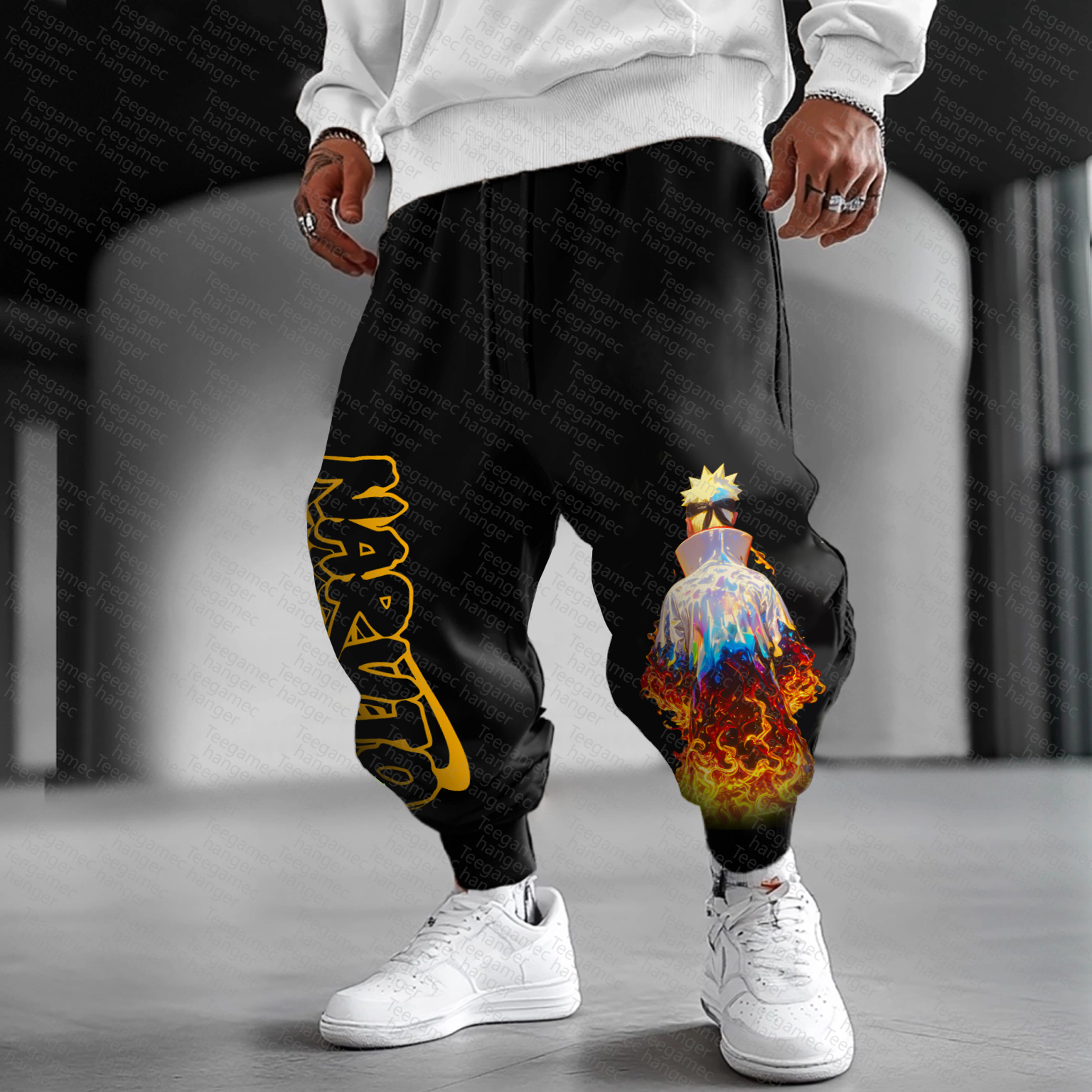 Unisex    Casual Anime Streetwear Pants