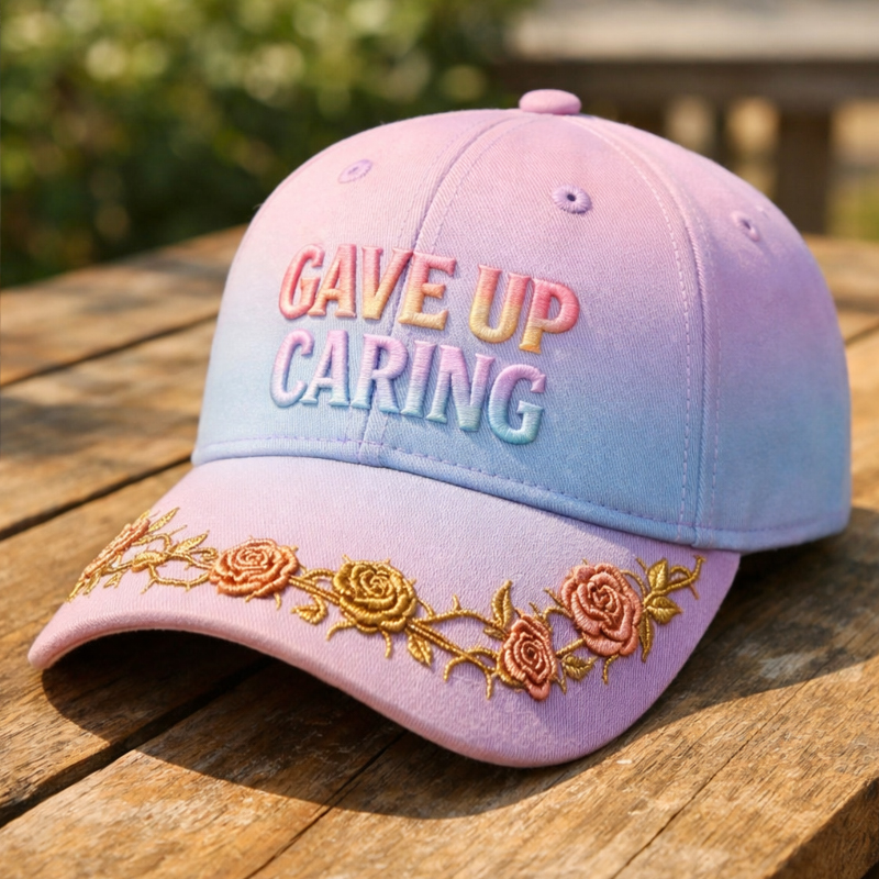 Give Up Caring  Art Print Casual Cap