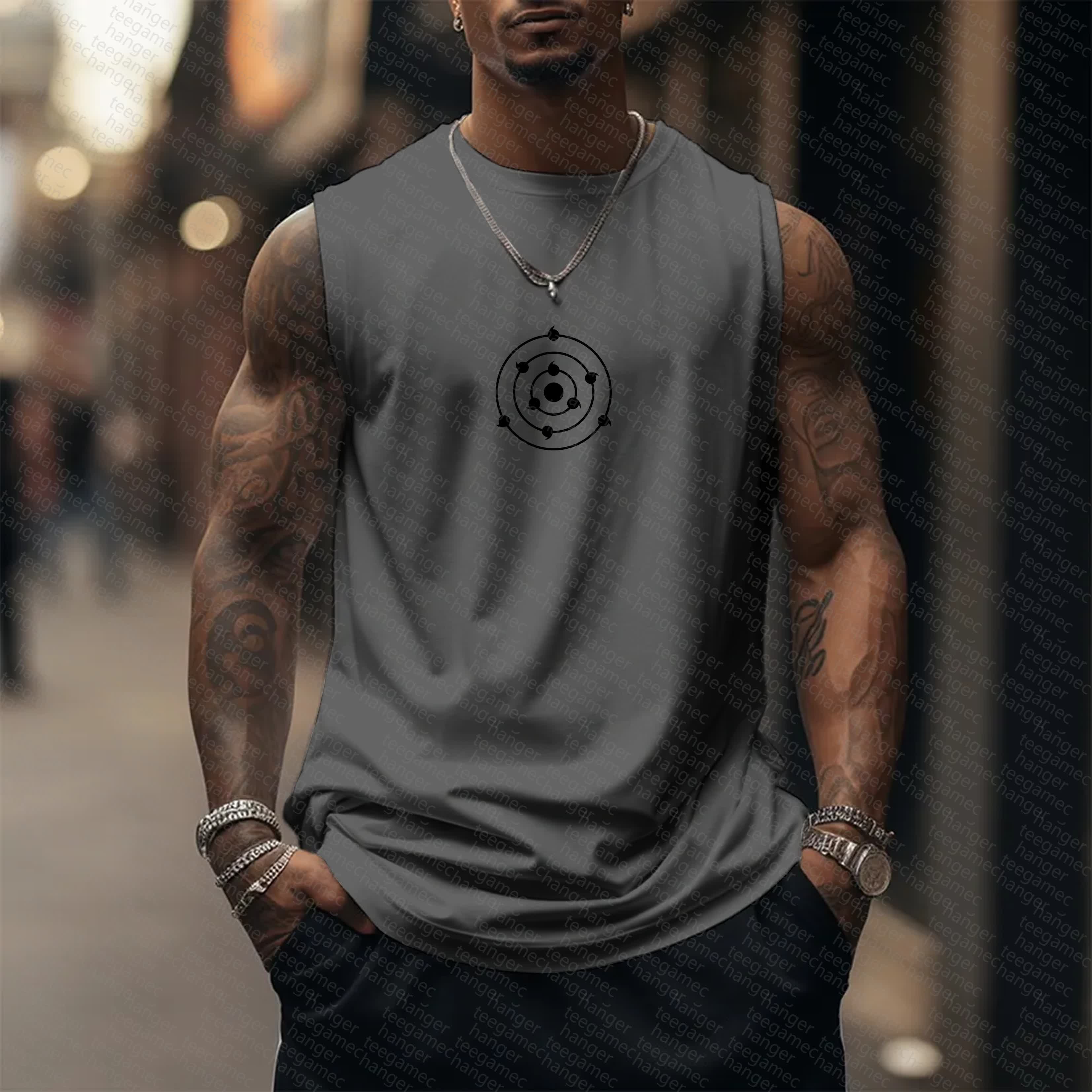 Unisex    Casual Anime  Tank Top