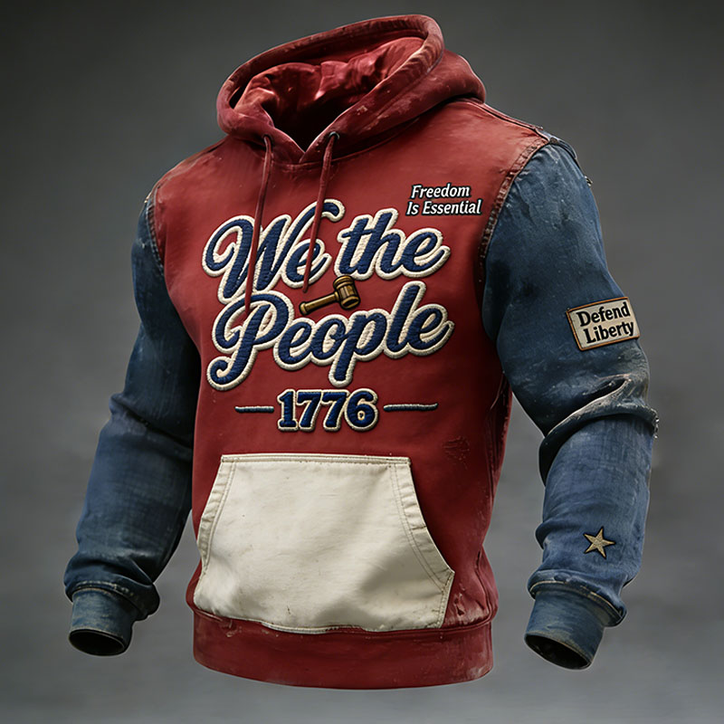 250 Years Of America We The People Print Casual Hoodie