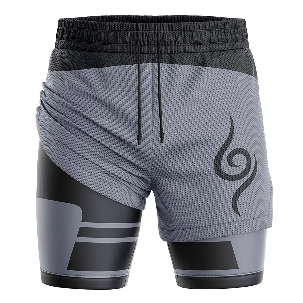Kakashi Anbu Shippuden 2-in-1 Performance Shorts