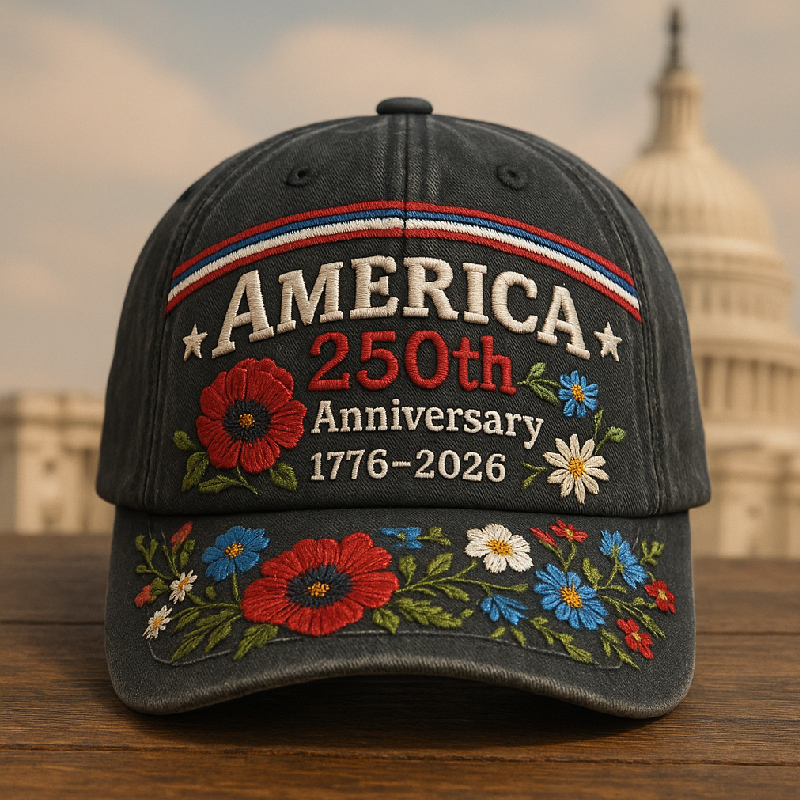 US 250th Anniversary Printed Casual Hat