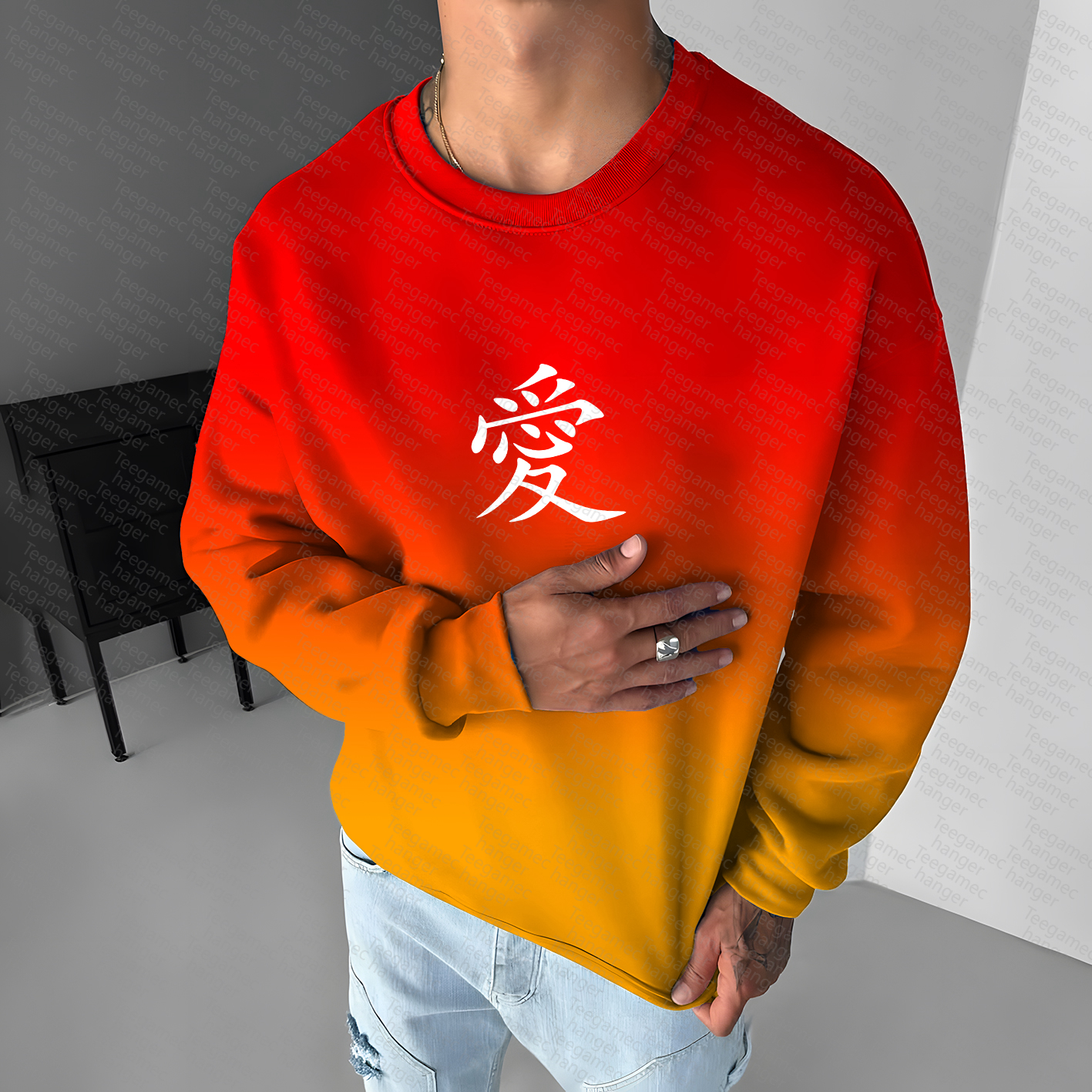 Unisex Anime Graphic Inspired Vintage Sweatshirt