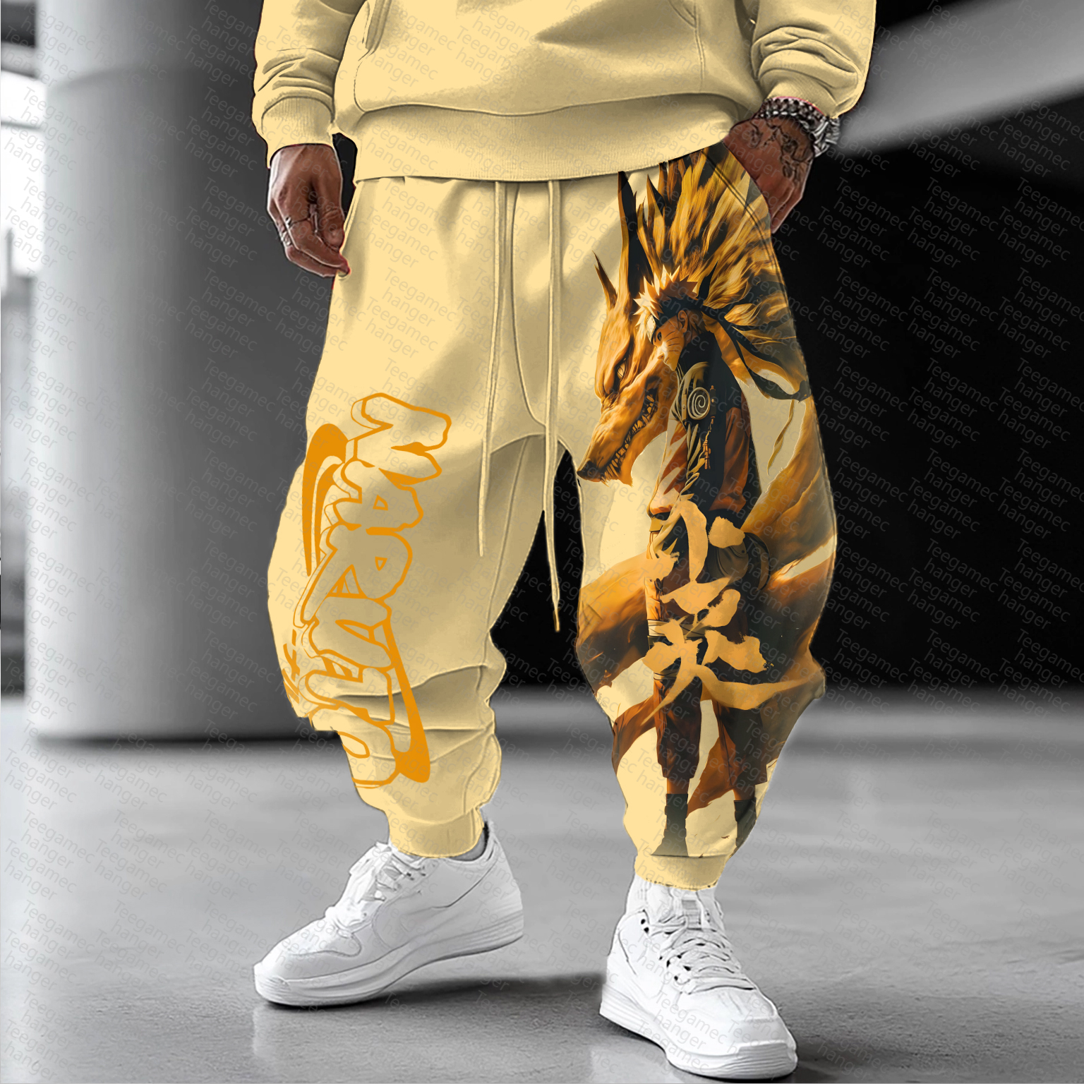 Unisex    Casual Anime Streetwear Pants