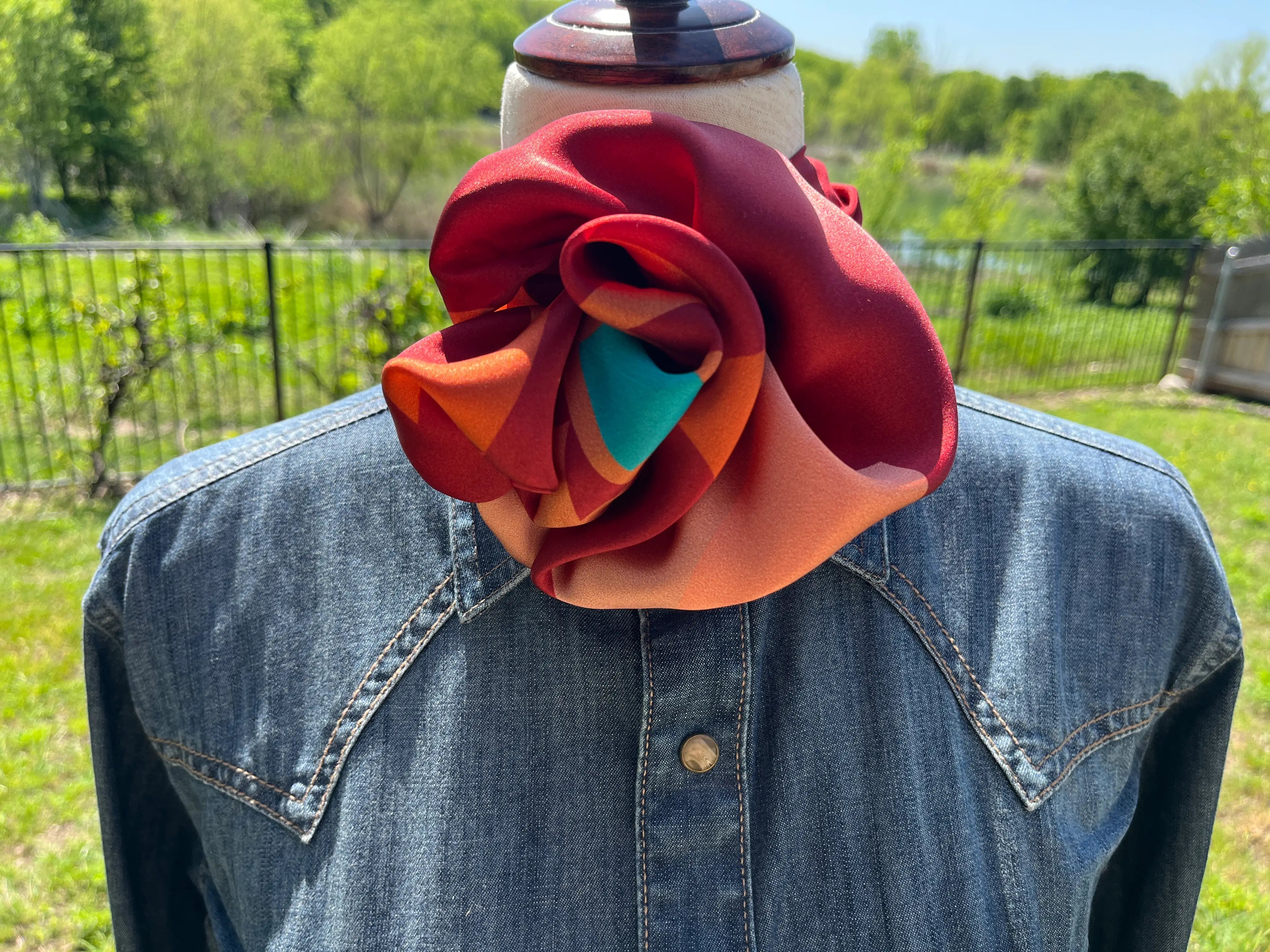 Aztec Wild Rags (Sunset in the Saddle) Silk Scarf