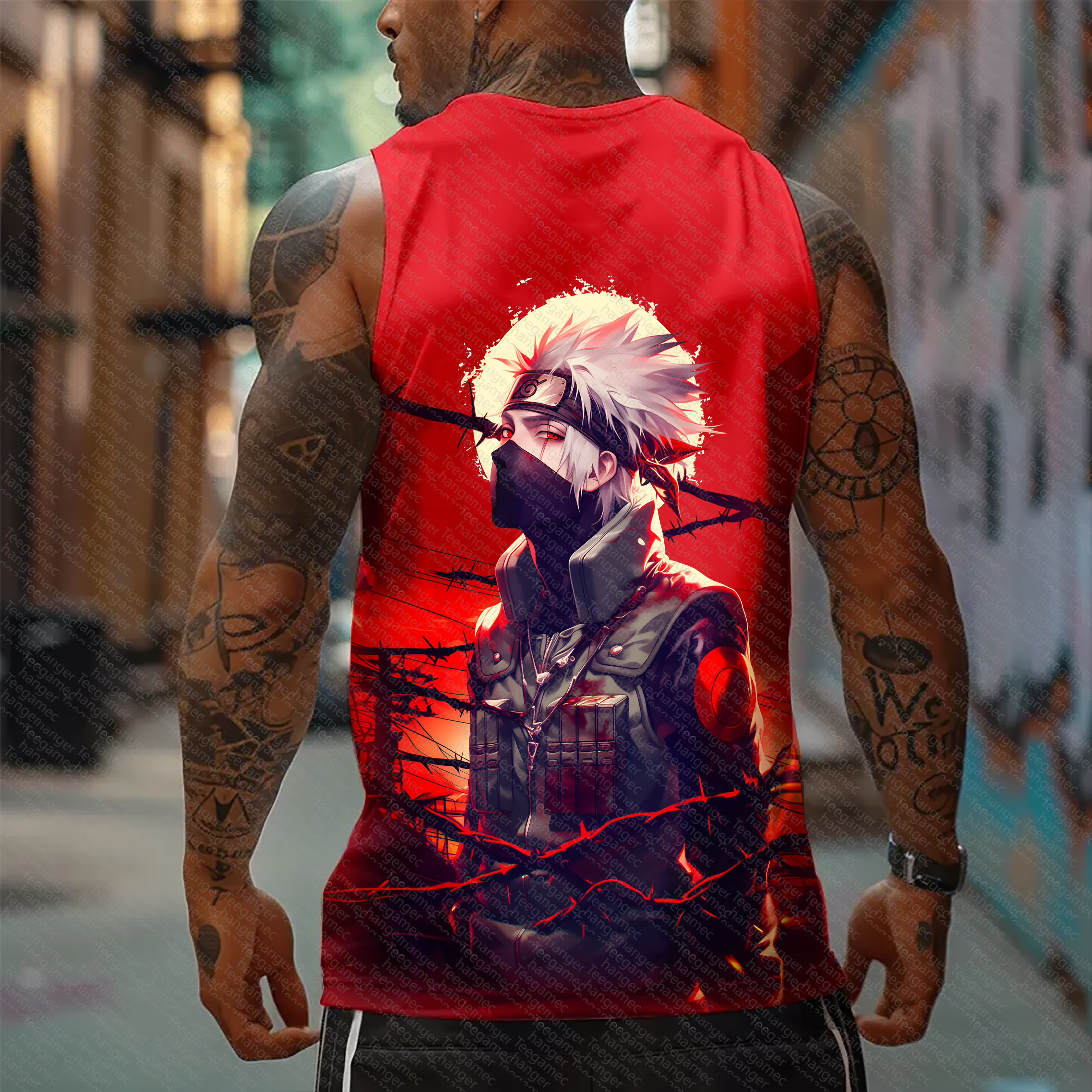 Unisex    Casual Anime  Tank Top