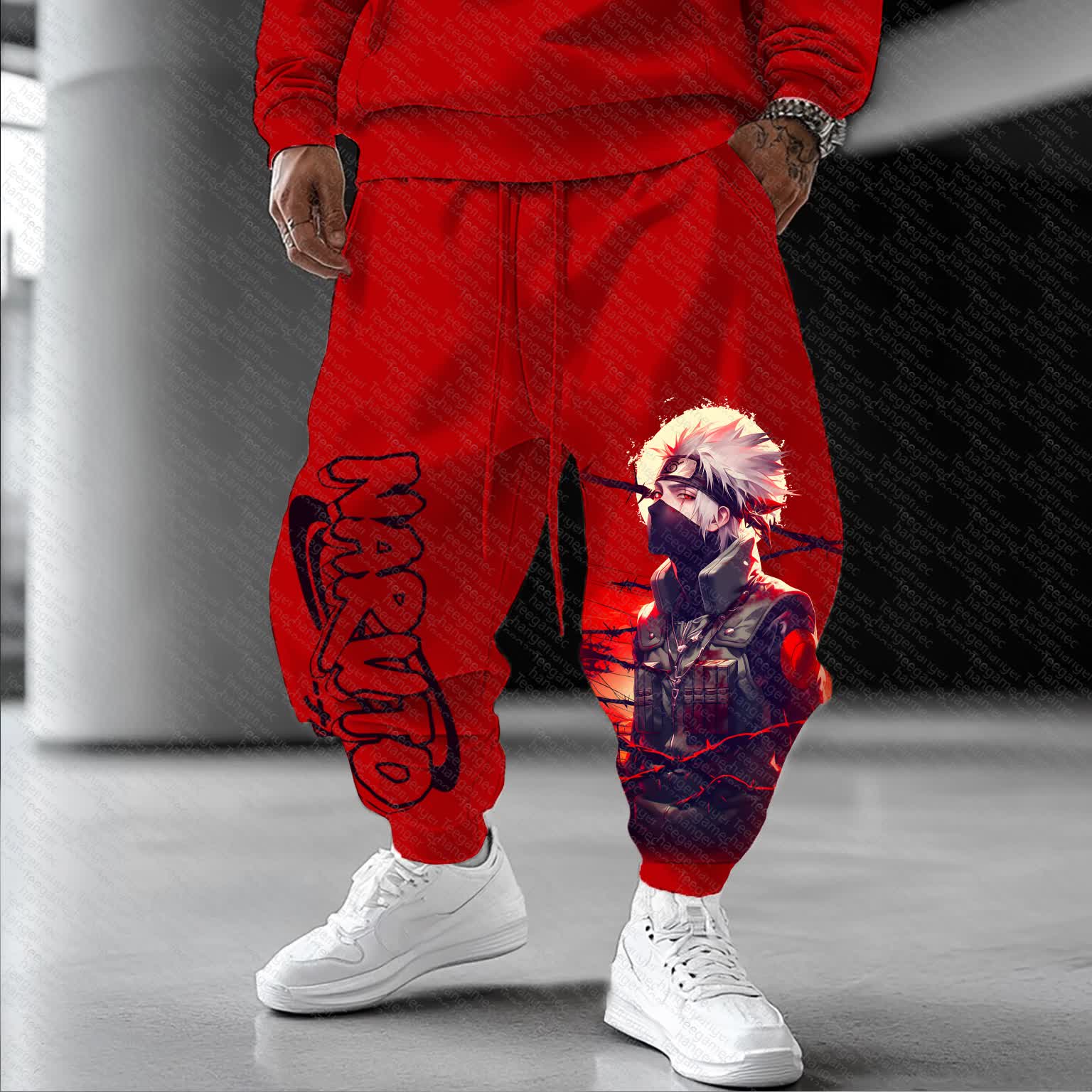 Unisex    Casual Anime Streetwear Pants