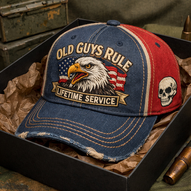 Old Guys Rule Print Casual Hat