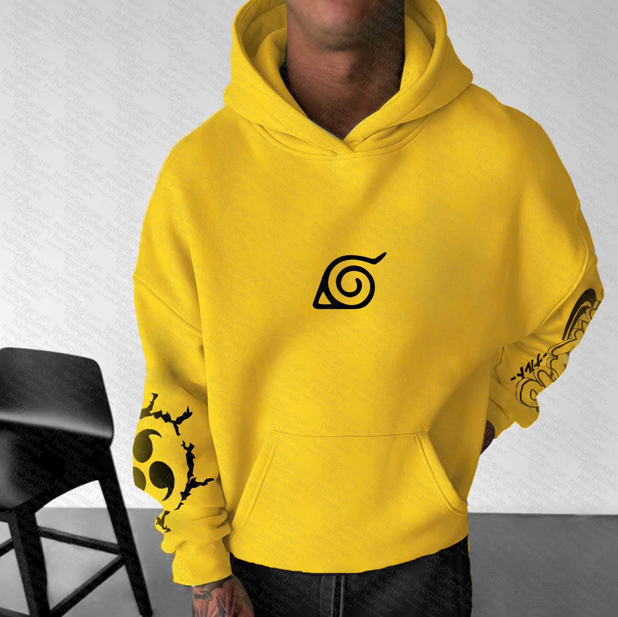 Unisex   Anime Graphic Streetwear Vintage Hoodie