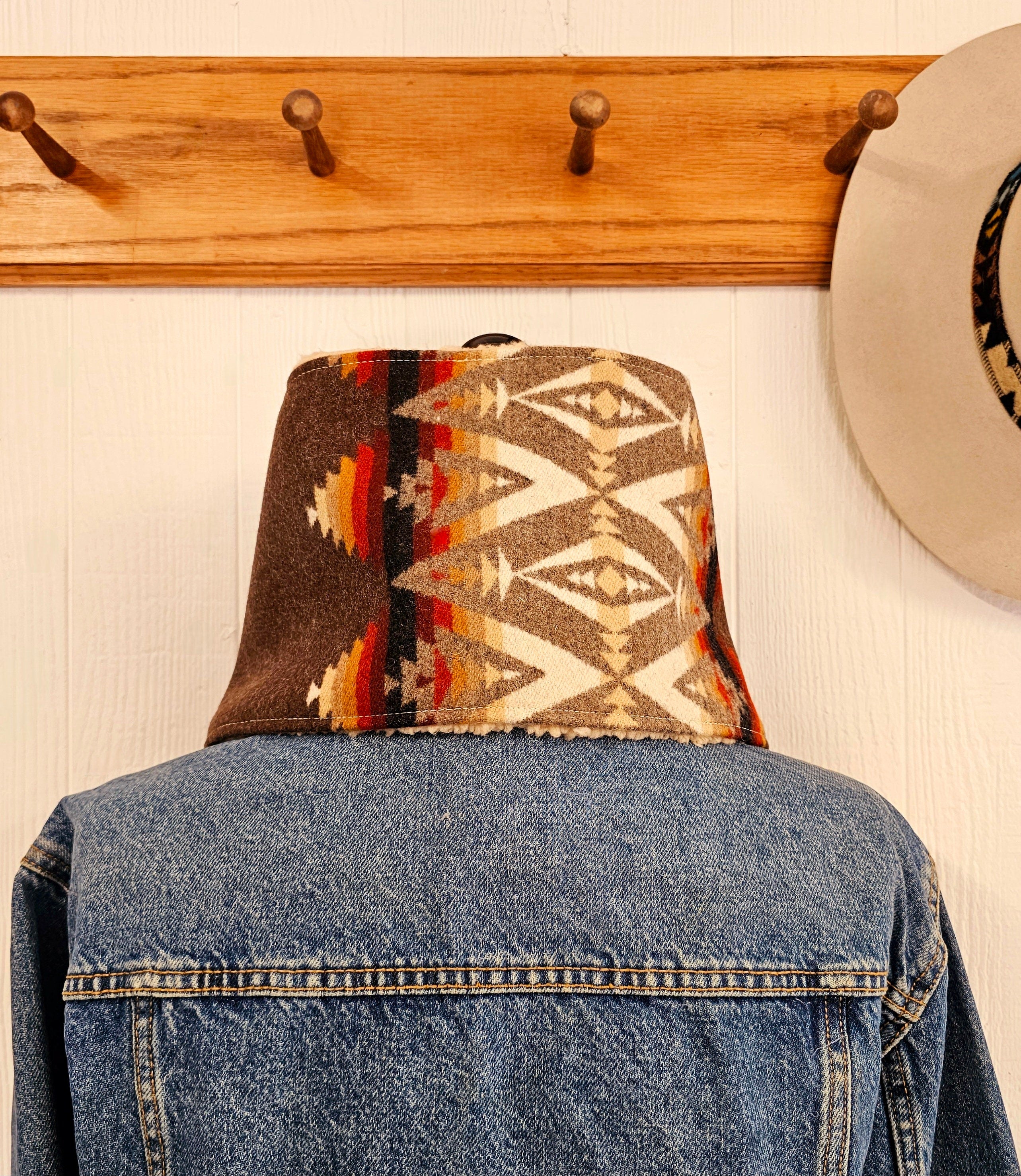 Wool/Sherpa Cowl Scarf - Pacific Crest