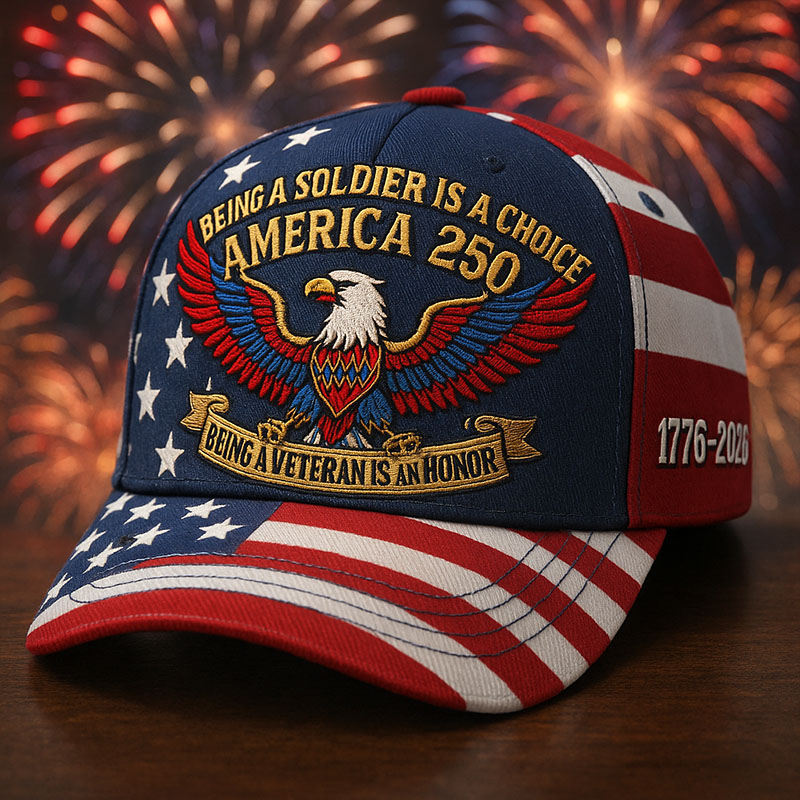US 250th Anniversary Vintage Printed Hat
