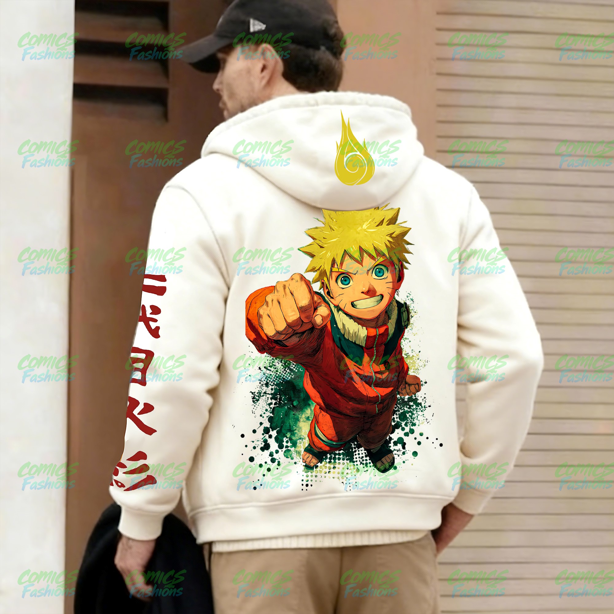 Unisex Graphic Streetwear Vintage Zipper Cardigan Plush Hoodie