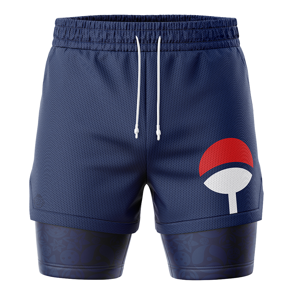 Uchiha Symbol Shippuden 2-in-1 Performance Shorts