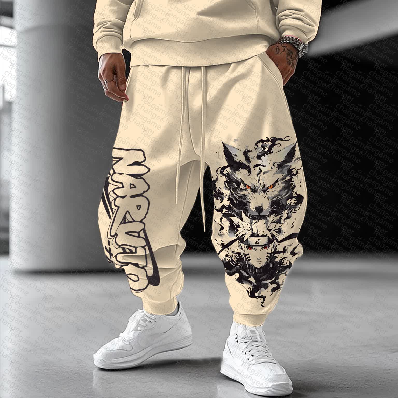 Unisex    Casual Anime Streetwear Pants