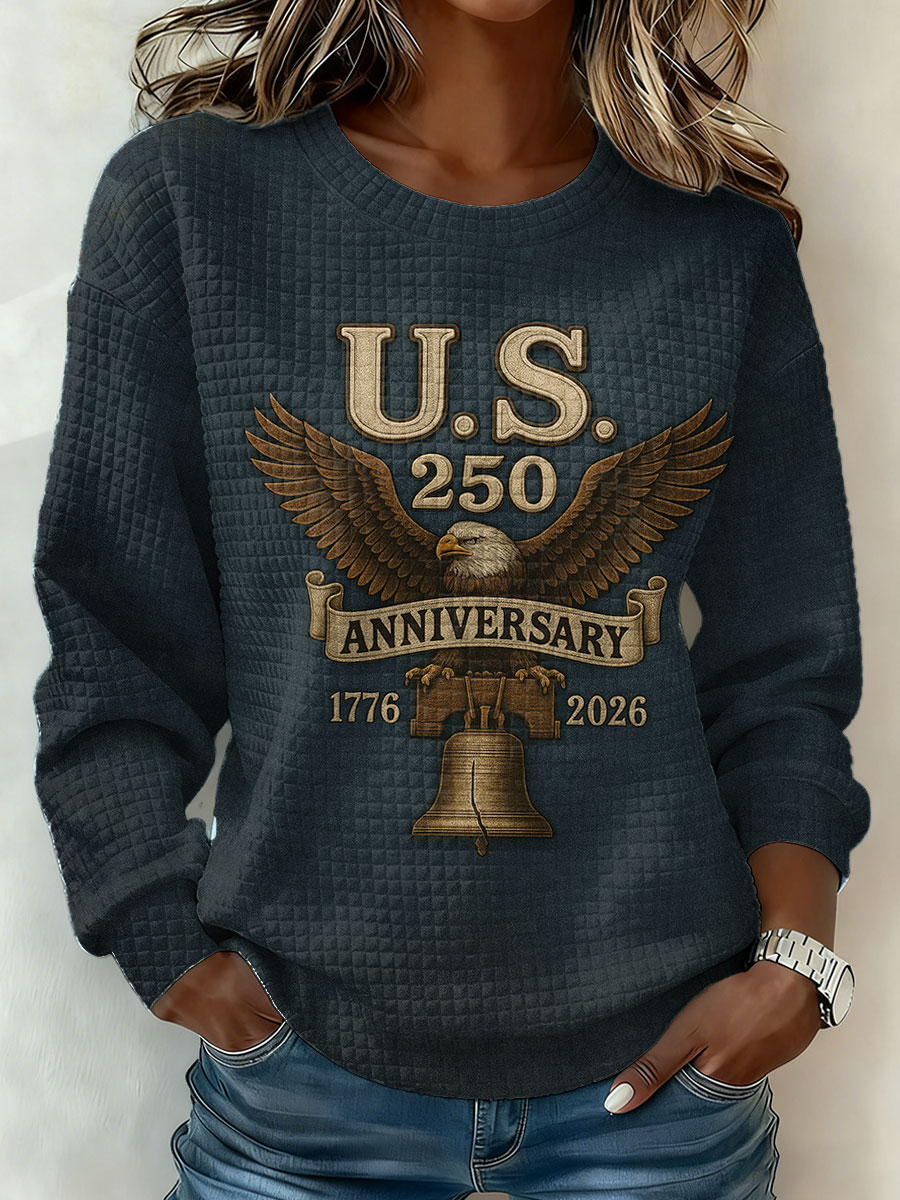 Women's American 250th Anniversary Waffle Sweatshirt
