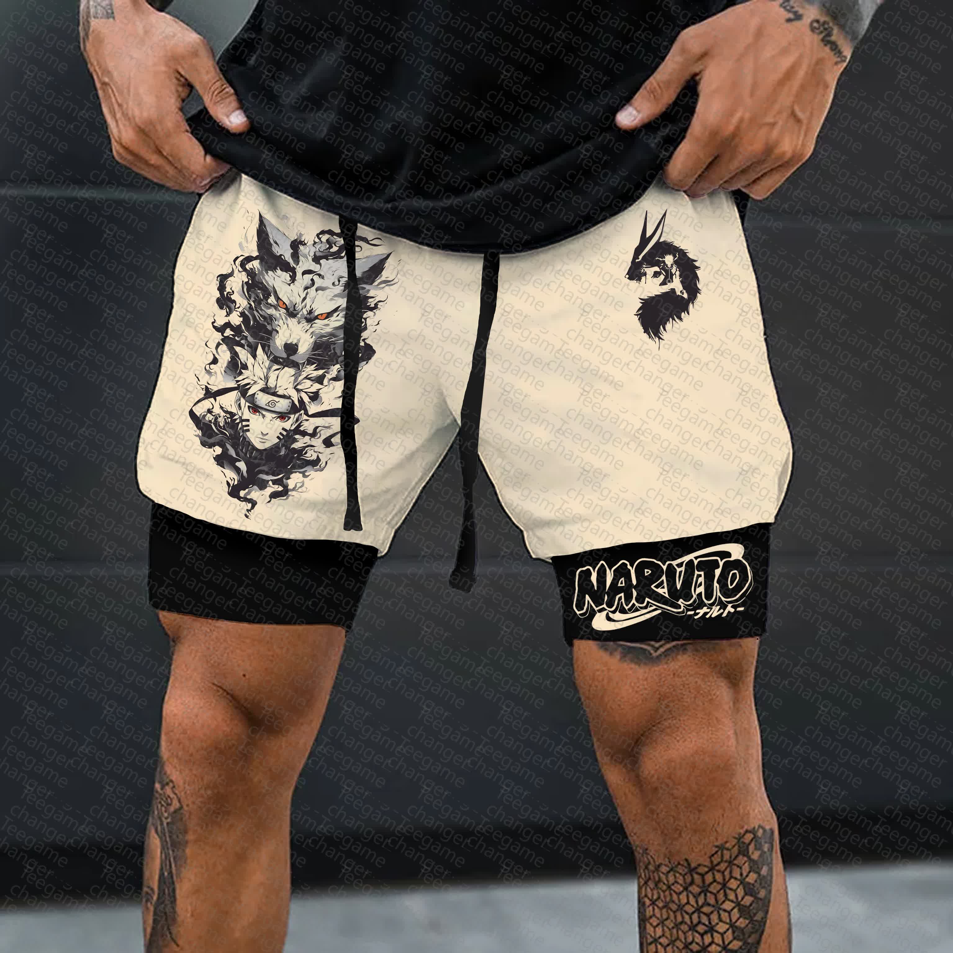 Unisex    Casual Anime Streetwear Shorts