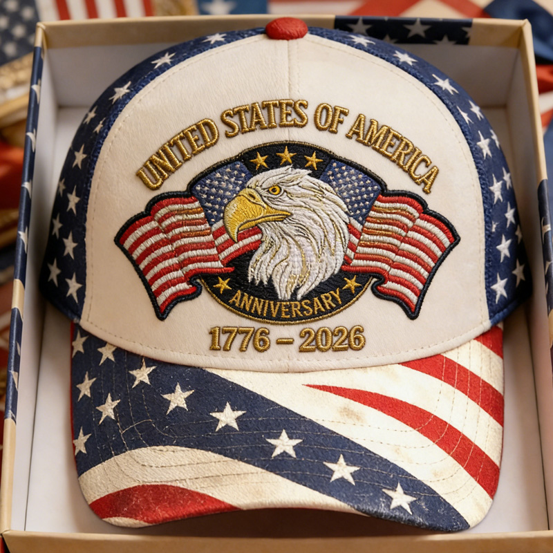 US 250th Anniversary  Printed Casual Hat