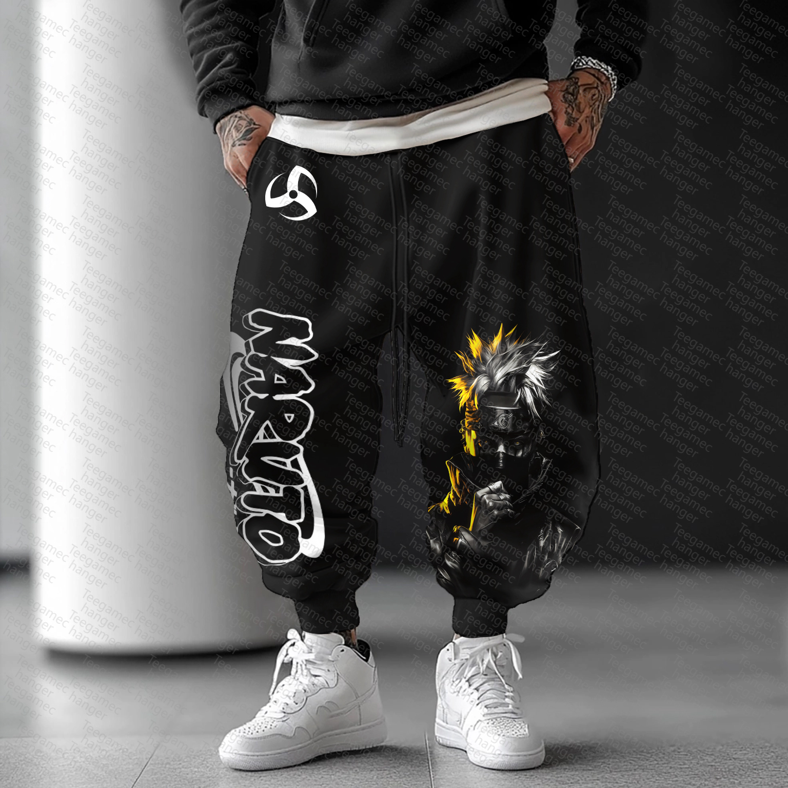 Unisex    Casual Anime Streetwear Pants
