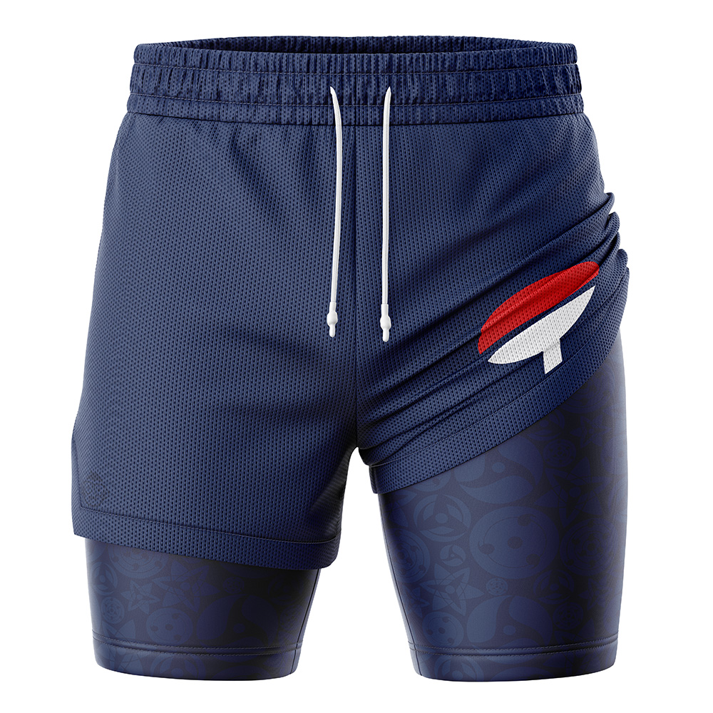 Uchiha Symbol Shippuden 2-in-1 Performance Shorts
