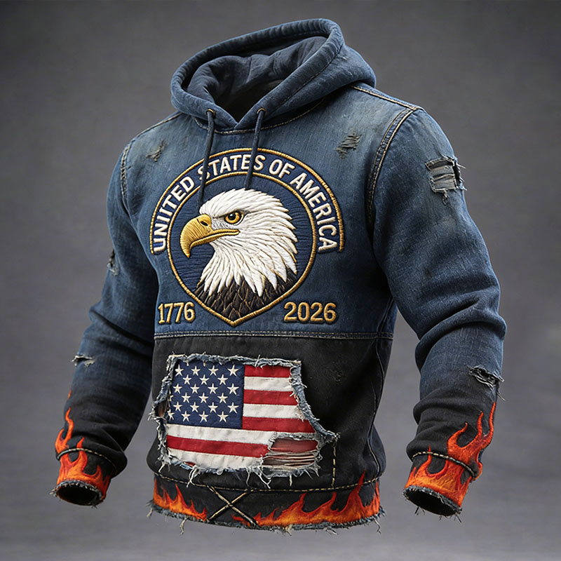 250 Years Of America We The People Print Casual Hoodie