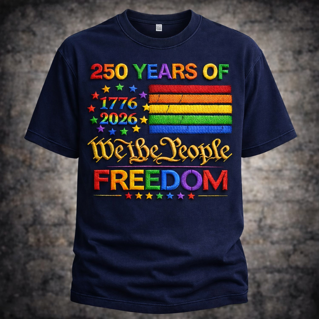 US 250th Anniversary Printed Casual Short Sleeve T-Shirt