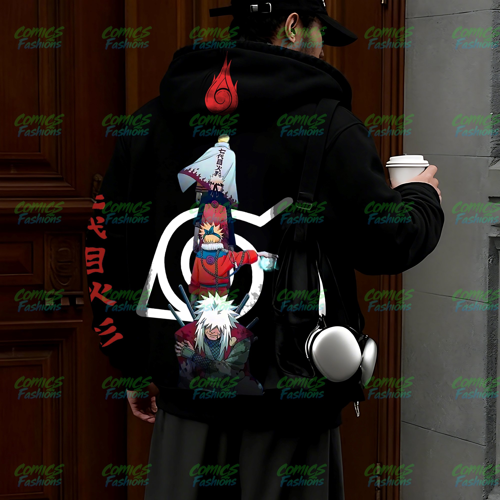 Unisex Graphic Streetwear Vintage Zipper Cardigan Plush Hoodie