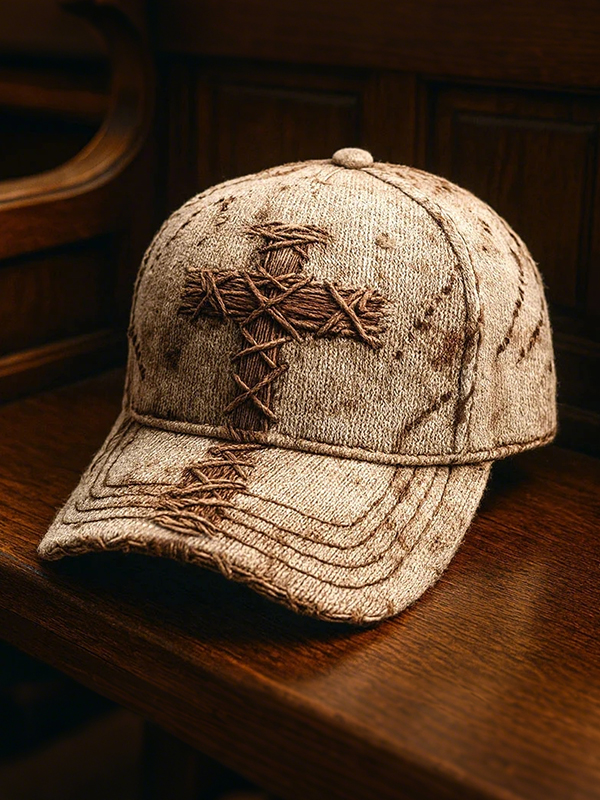 Men's Christian Faith Cross Print Casual Baseball Cap