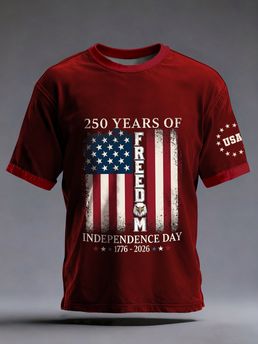 Men's USA 250th Anniversary Print T-Shirt