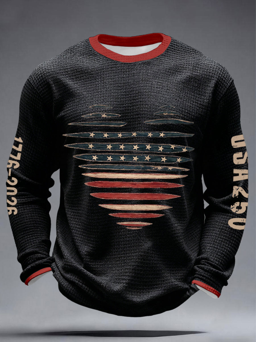 Men's 250 Years 1776-2026 Waffle T-Shirts