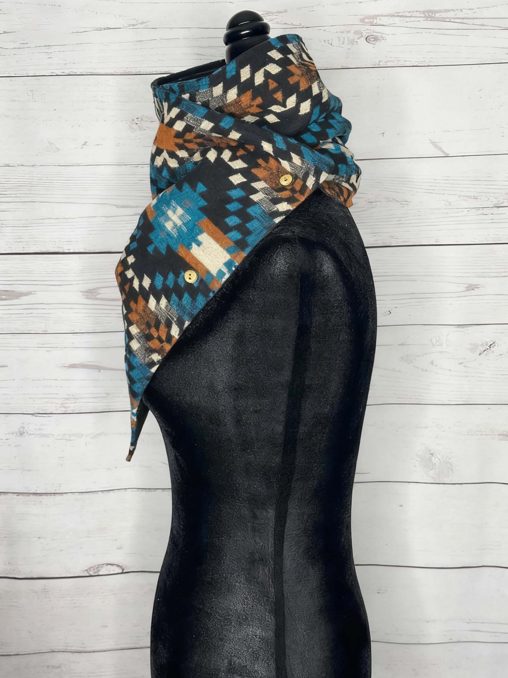 Woodland Aztec Warm Neck Hood