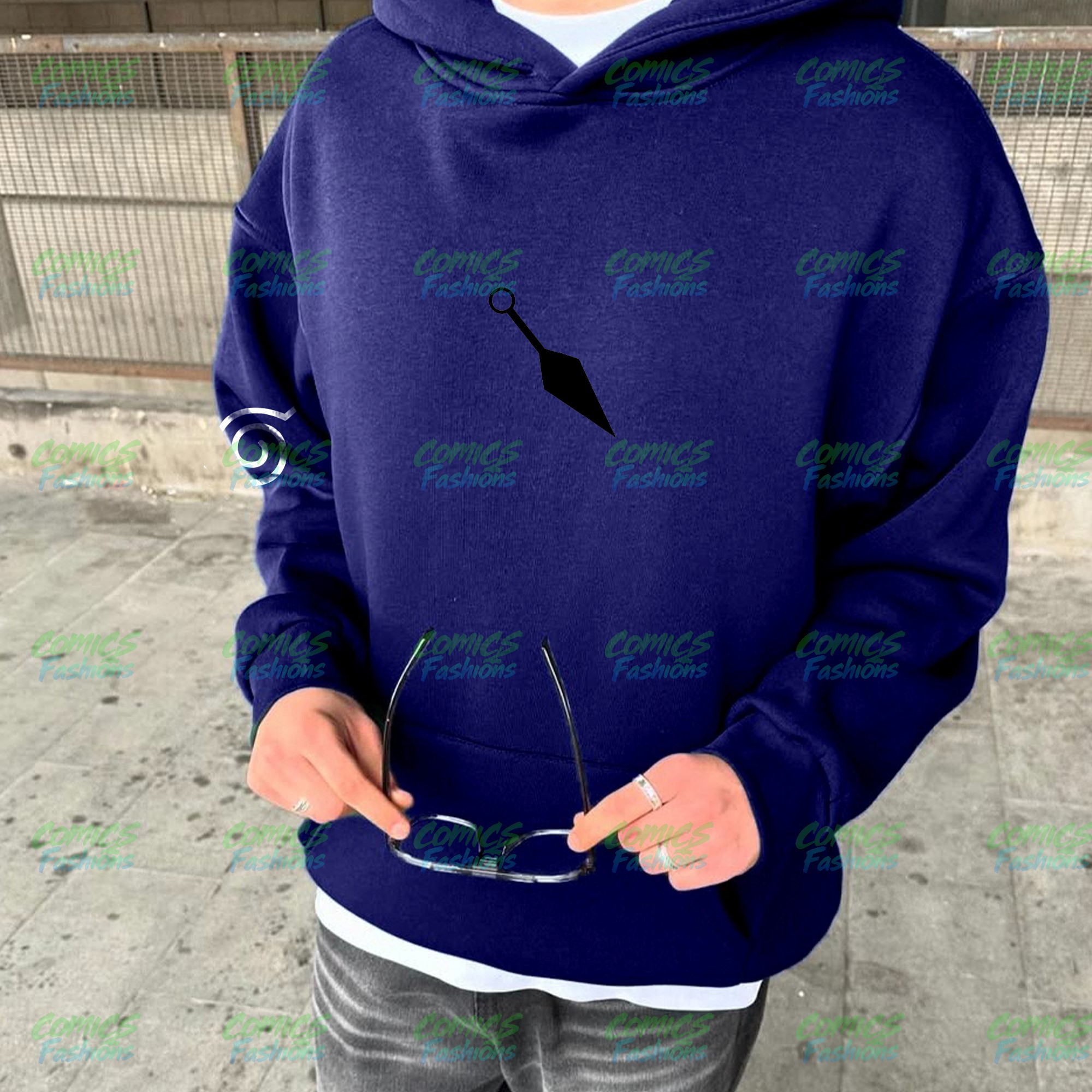 Plus Velvet Unisex Anime Graphic Streetwear Vintage Hoodie