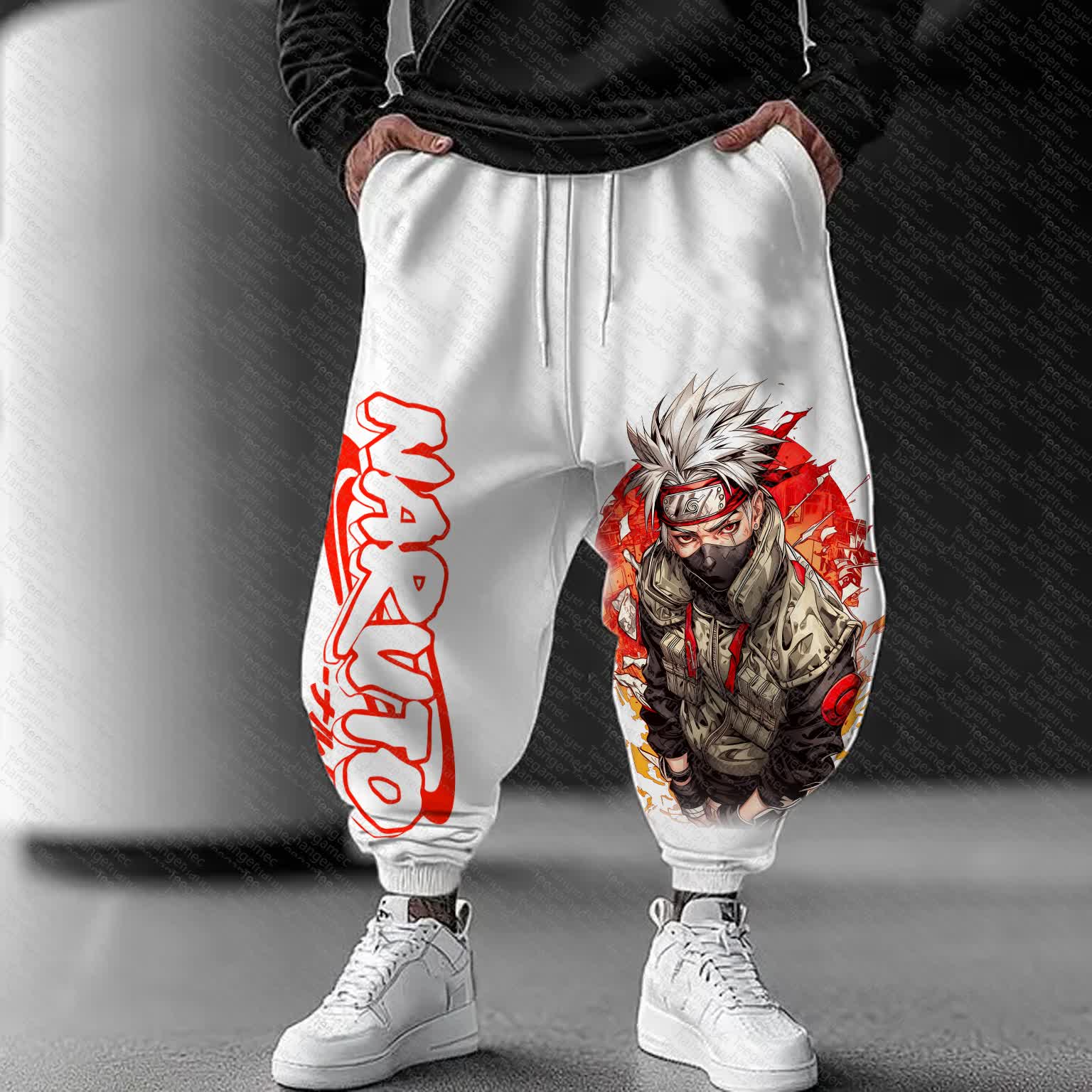 Unisex    Casual Anime Streetwear Pants