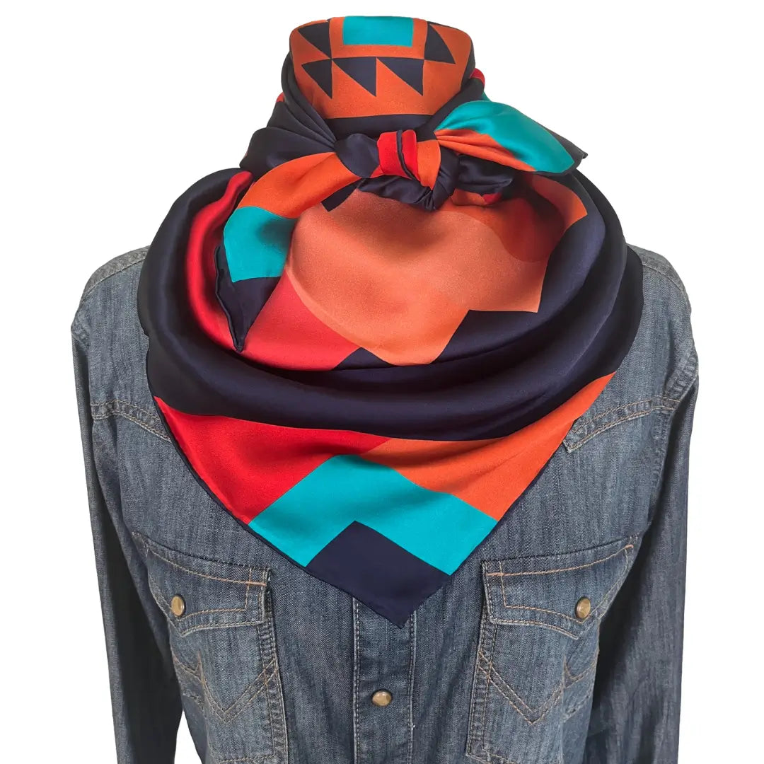 Aztec Wild Rags (Midnight in the Saddle) Silk Scarf