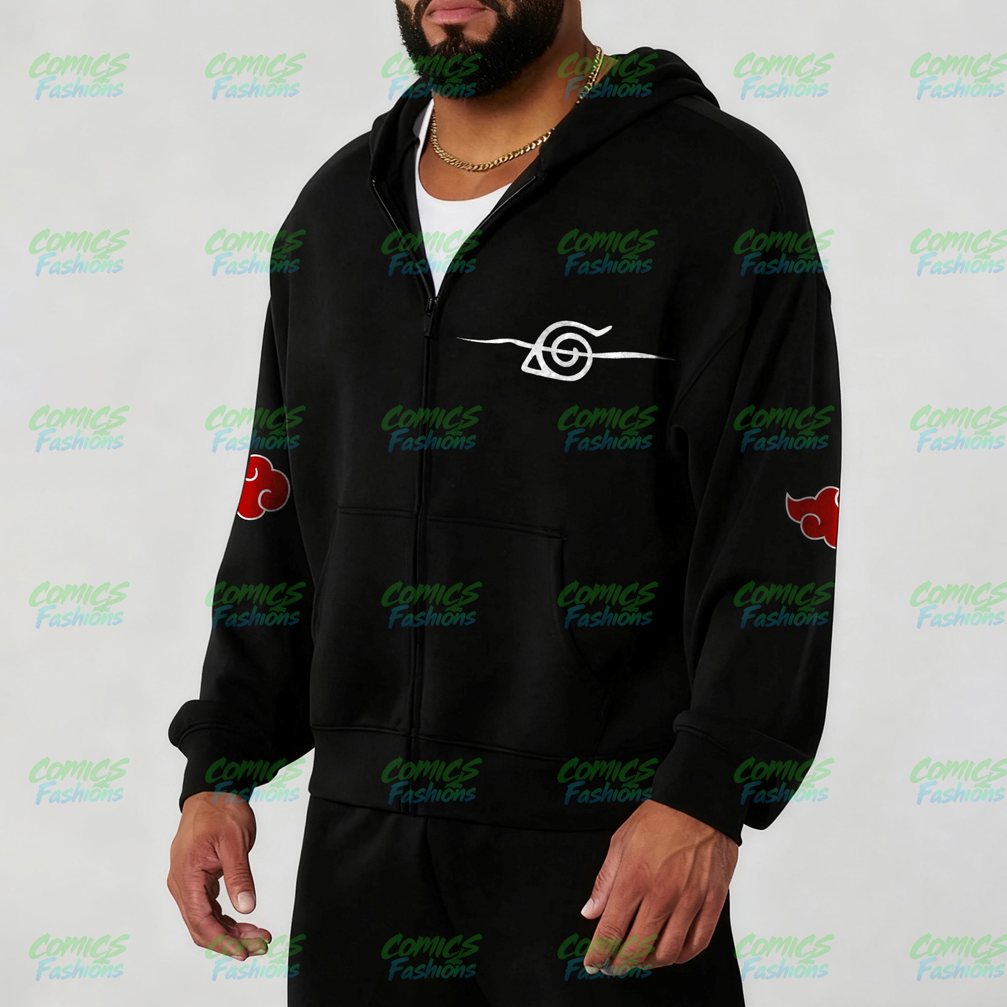 Unisex Graphic Streetwear Vintage Zipper Cardigan Plush Hoodie