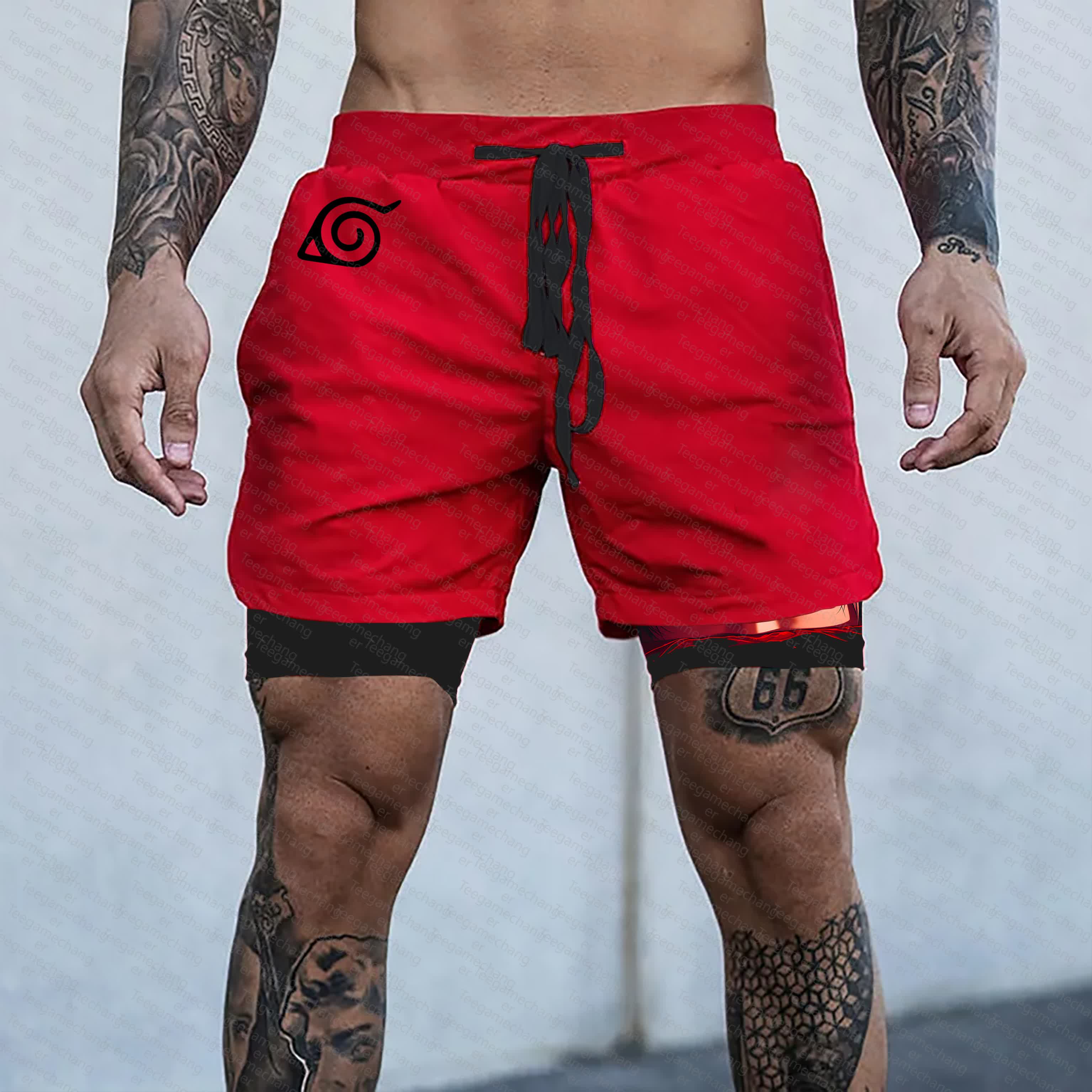 Unisex    Casual Anime Streetwear Shorts