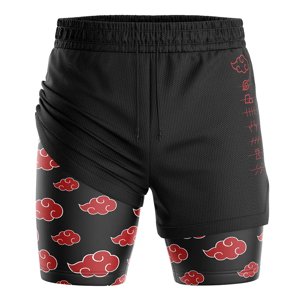 Akatsuki Shippuden 2-in-1 Performance Shorts