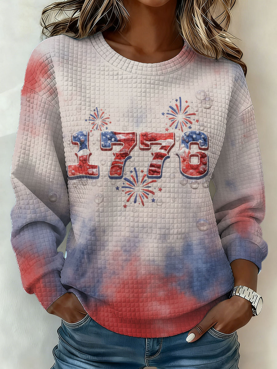 Women's American 250th Anniversary Waffle Sweatshirt