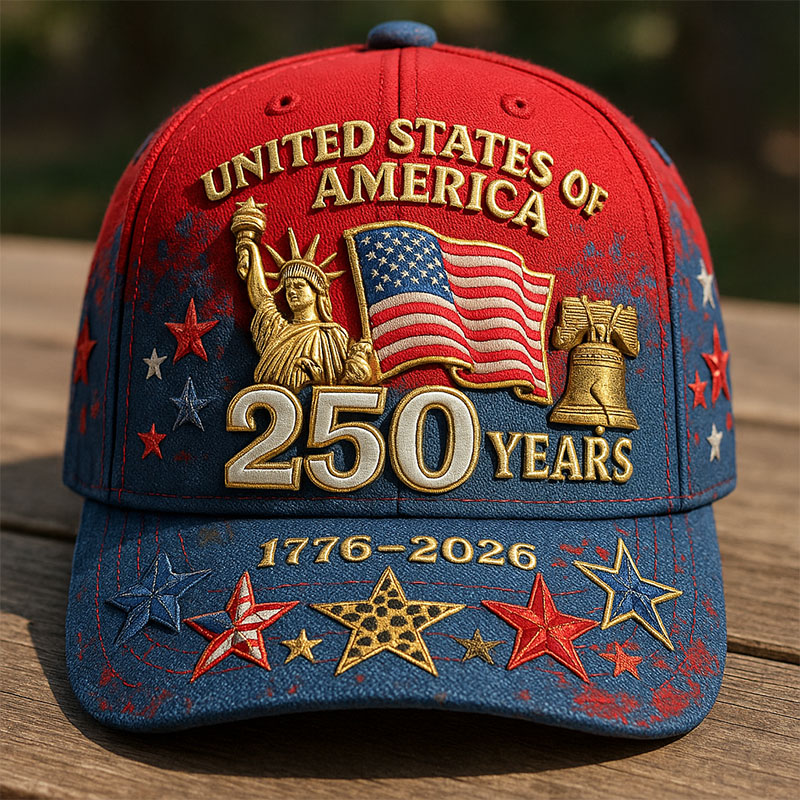 US 250th Anniversary Printed Casual Hat