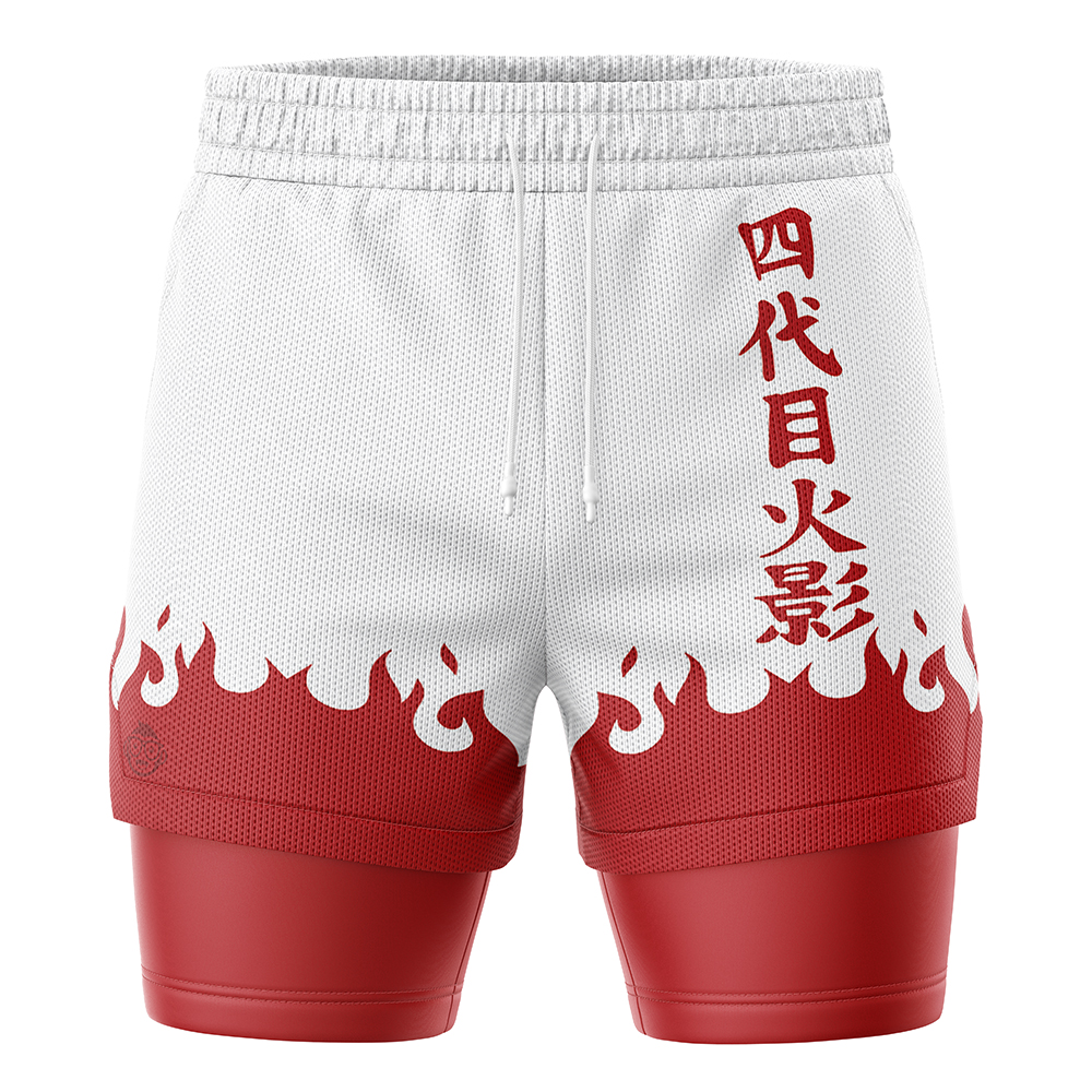 4th Hokage Shippuden 2-in-1 Performance Shorts