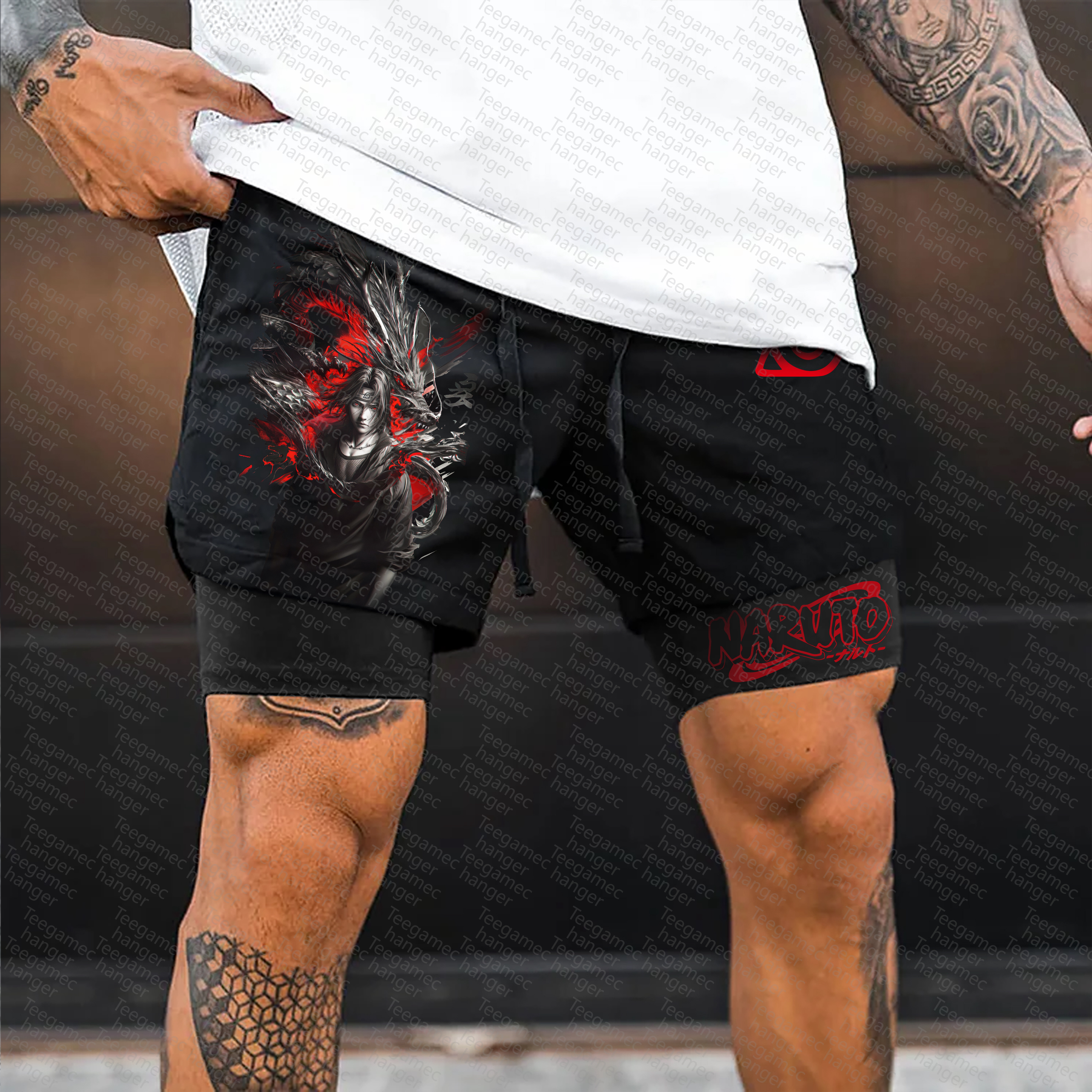 Unisex    Casual Anime Streetwear Gym Shorts