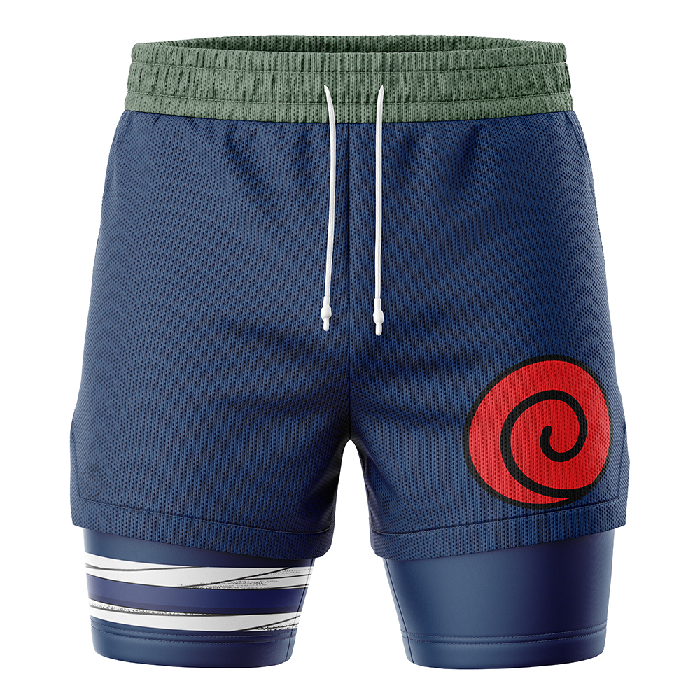 Konoha Jonin Shippuden 2-in-1 Performance Shorts