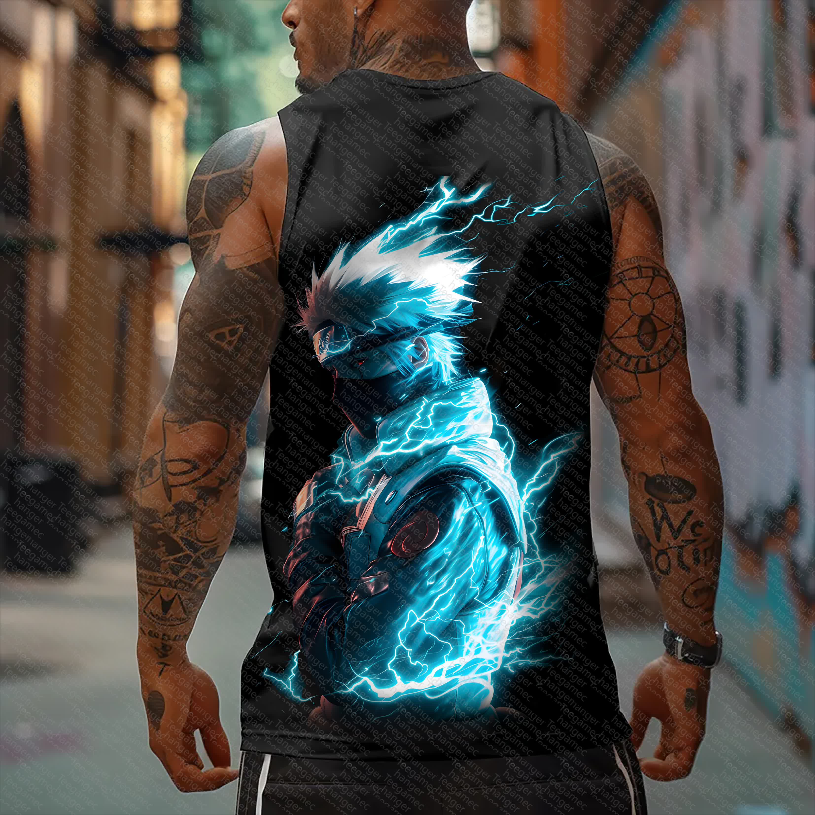 Unisex    Casual Anime  Tank Top