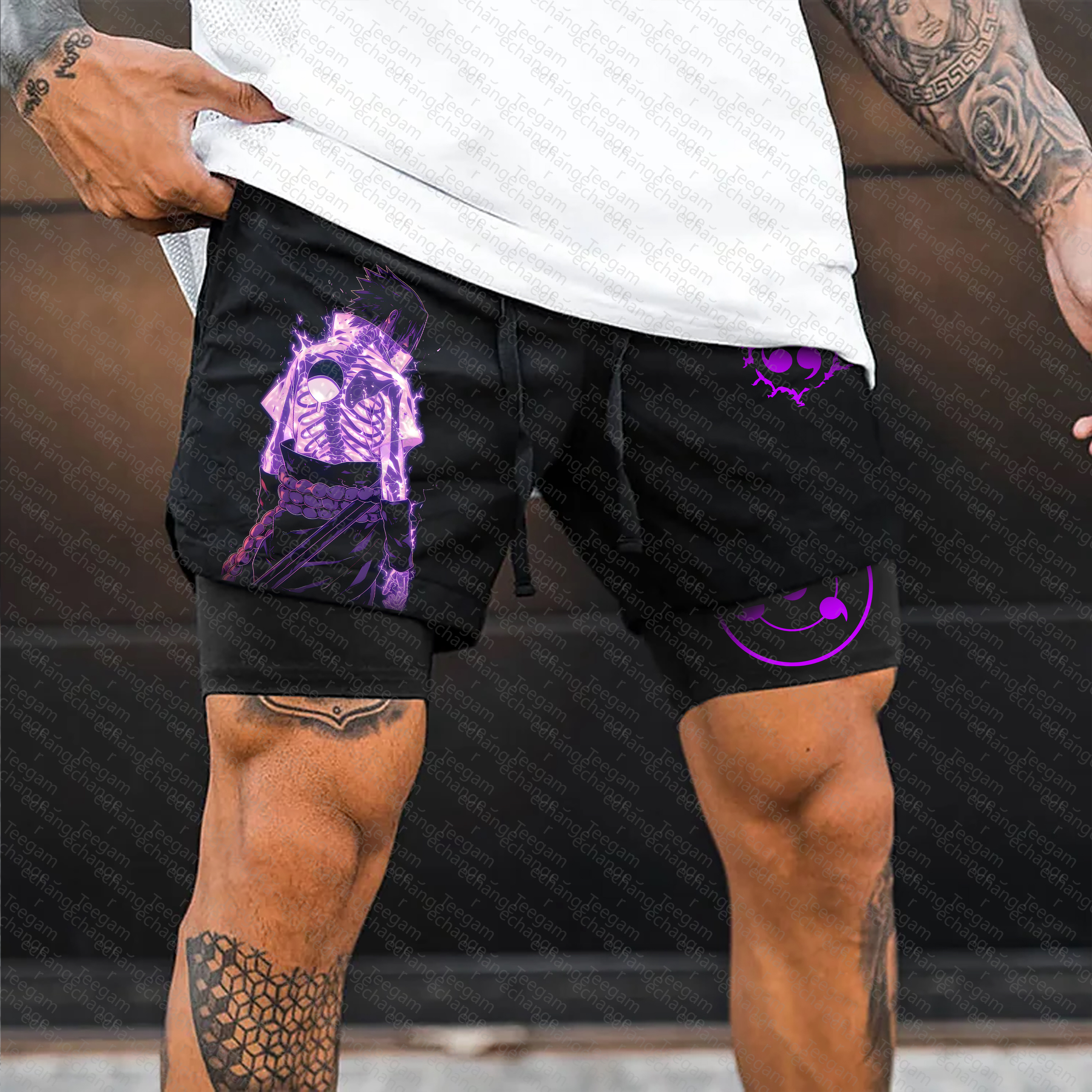 Unisex Casual Anime Streetwear Gym Shorts