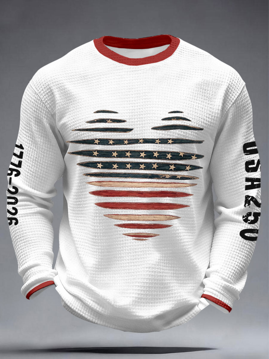 Men's 250 Years 1776-2026 Waffle T-Shirts