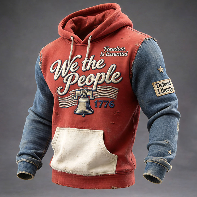 250 Years Of America We The People Print Casual Hoodie