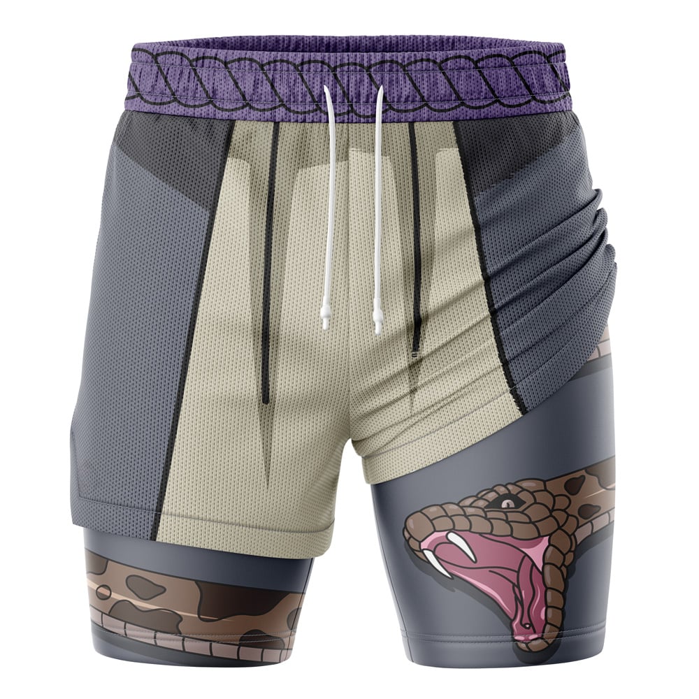 Orochimaru Shippuden 2-in-1 Performance Shorts